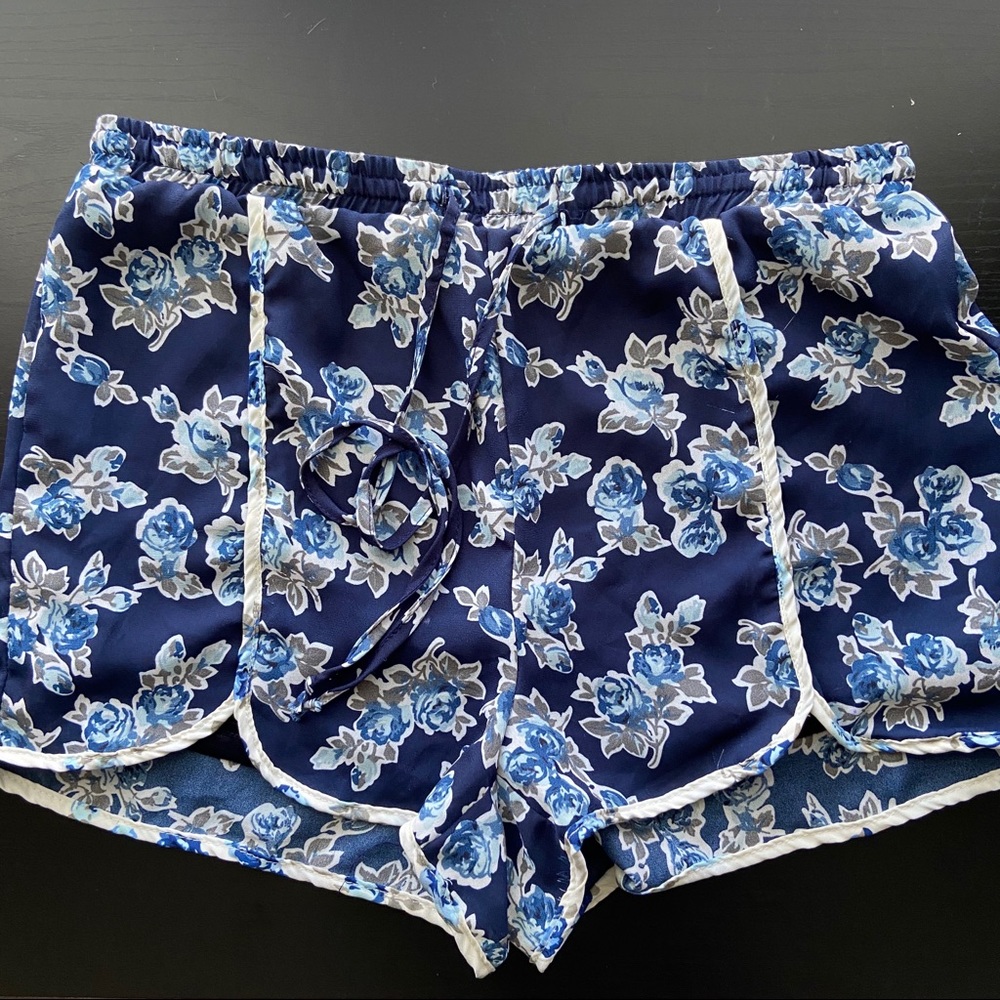 Floral Chiffon Shorts